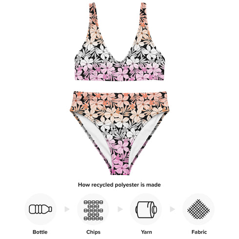 Lesbian Pride Aloha High-Waisted Bikini